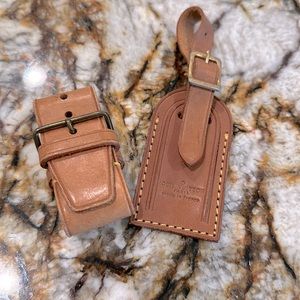 Authentic Mini Louis Vuitton Luggage Tag and Poignet